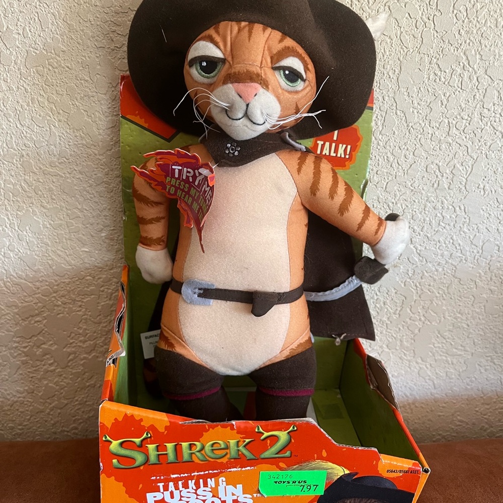 Hasbro Shrek 2 Puss in Boots vintage
